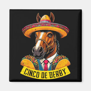 Imán Cinco De Mayo Carrera De Caballos Fiesta Derby Hom