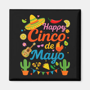 Imán Cinco de mayo divertida fiesta mexicana fiesta 5 d