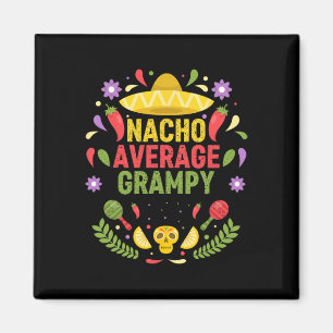 Imán Cinco De Mayo Divertido Nacho Abuelo Promedio
