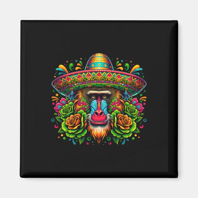 Imán Cinco de mayo en México vamos a Fiesta Fiesta Babo (Frente)