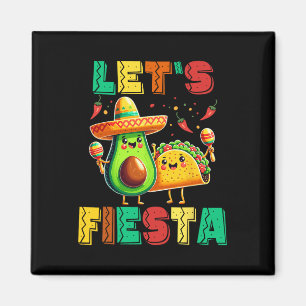 Imán Cinco De Mayo Fiesta De Aguacate Y Tacos Cinco