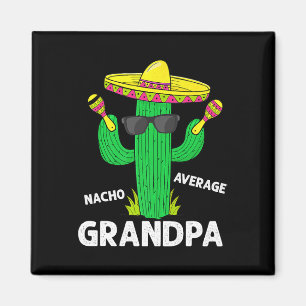Imán Cinco De Mayo Nacho Divertido Abuelo Promedio Somb