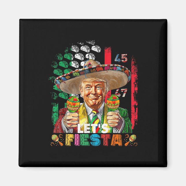 Imán Cinco De Mayo Trump Taco Funny Tavermp (Frente)