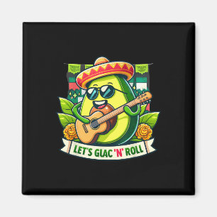 Imán Cinco De Mayo ¡Vamos a Guac n' Roll! Guitarrista d