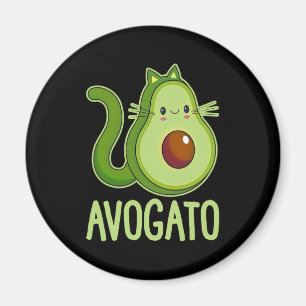Imán Cinco De Meow Avogato Cat Avocado