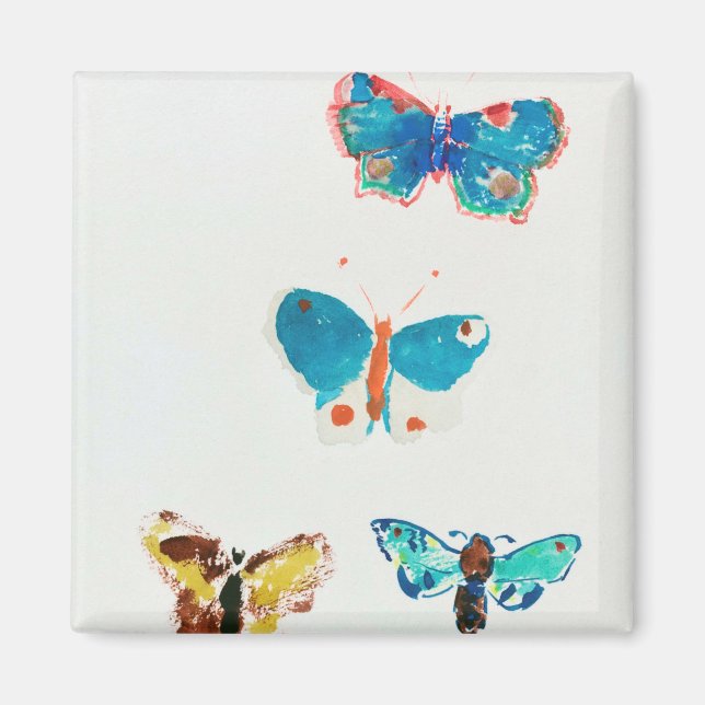 Imán Cinco mariposas, Redon (Frente)