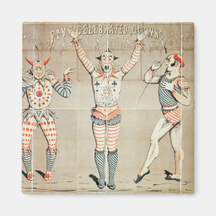 Imán Cinco payasos famosos en la arena