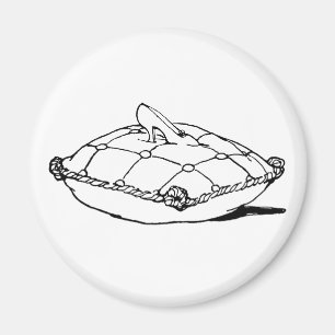 Imán Cinderella Slipper Vintage Fairytale Art