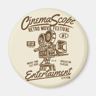 Imán Cinema Scope Classic Retro Hollywood Camera Motion
