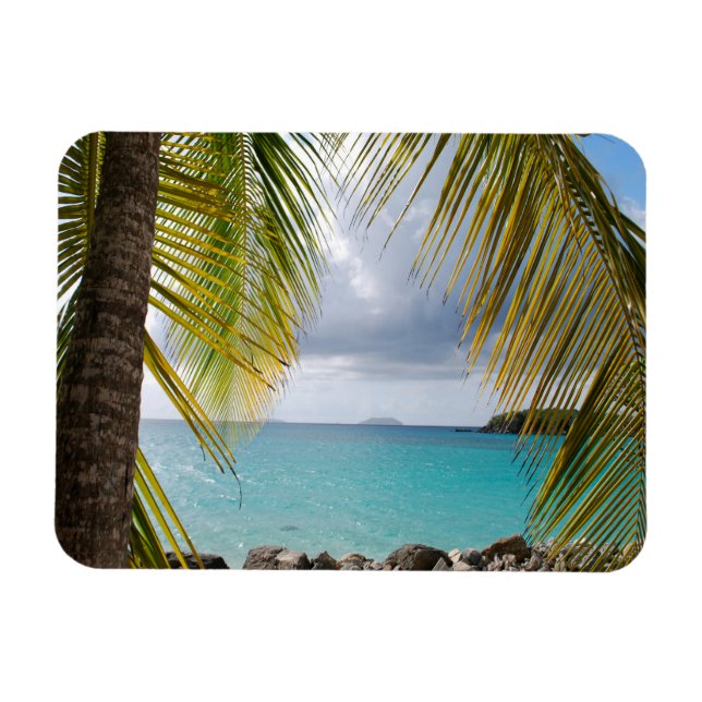 Imán Cinnamon Bay, St. John, USVI Magnet (Horizontal)