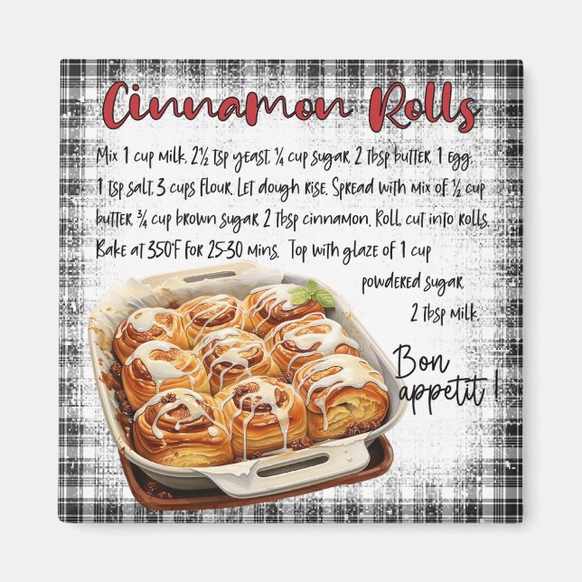 Imán Cinnamon Rolls Recipe (Frente)