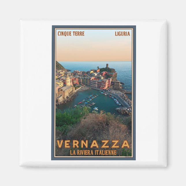 Imán Cinque Terre - Vernazza (Frente)