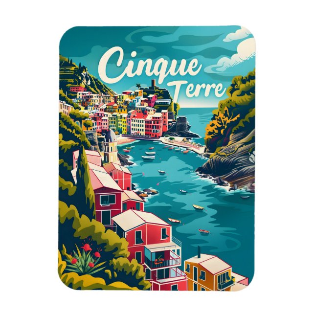 Imán Cinque Terre Vintage (Vertical)