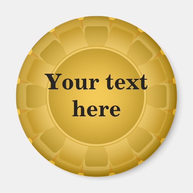 Imán Cinta amarilla en blanco al Personalizar (Frente)