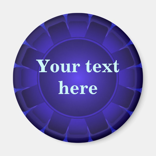 Imán Cinta azul en blanco al Personalizar (Frente)