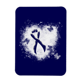 Imán Cinta azul oscura Corazón desgarrador