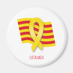 Imán Cinta catalana y bandera