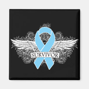 Imán Cinta coa alas del SUPERVIVIENTE del cáncer de