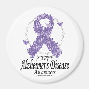 Imán Cinta de Alzheimers de mariposas