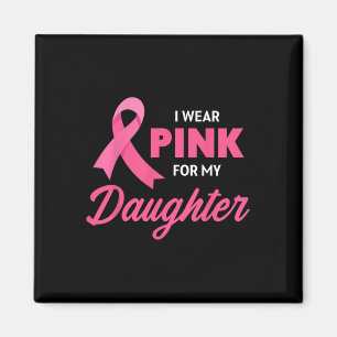 Imán Cinta de Apoyo al Cáncer Llevo Rosa Por Mi Hija