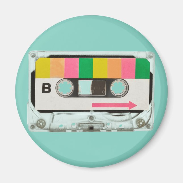 Imán Cinta de cassette retro (Frente)