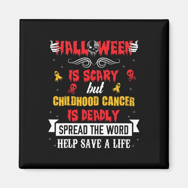 Imán Cinta de Conciencia del Cáncer Infantil S2  (Frente)