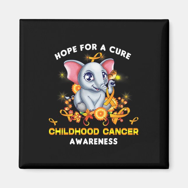 Imán Cinta de Concientización sobre el Cáncer Infantil  (Frente)