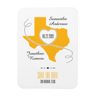 Imán Cinta de curado de Texas amarilla salva la fecha