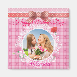 Imán Cinta de encaje feliz día de la madre