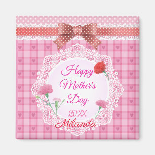 Imán Cinta de encaje feliz día de la madre