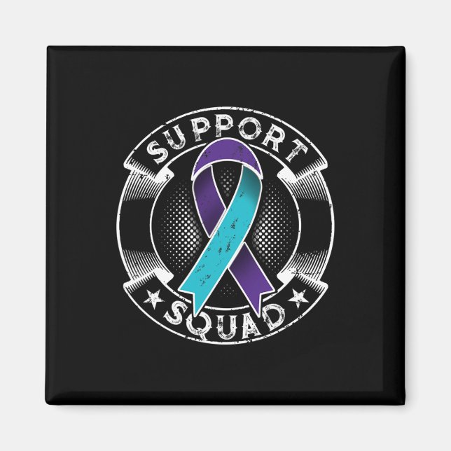 Imán Cinta de Equipo de Apoyo Conciencia de Prevención  (Frente)