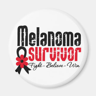 Imán Cinta de flores para sobrevivientes de melanoma