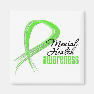 Imán Cinta de la conciencia de la salud mental