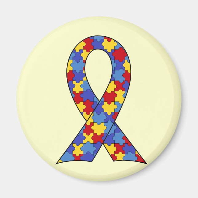 Imán Cinta de la conciencia del autismo (Frente)