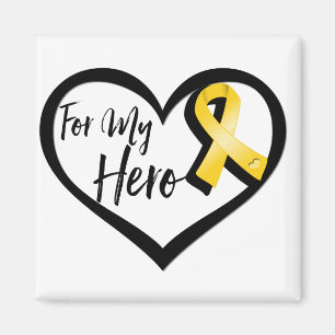 Imán Cinta de la conciencia del oro para mi héroe
