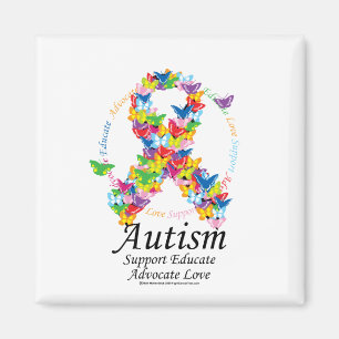 Imán Cinta de la mariposa del autismo