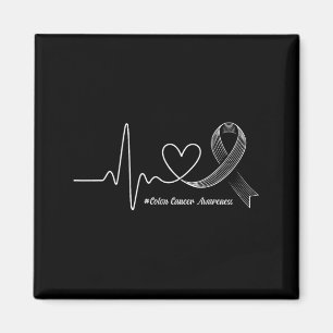 Imán Cinta de latido apoyo concienciación cáncer de col