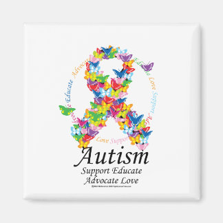 Imán Cinta de mariposa autista