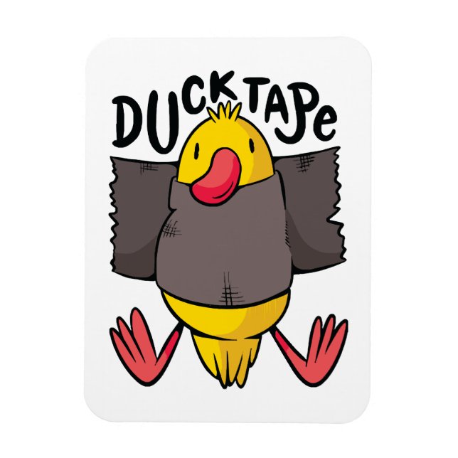 Imán Cinta de Pato Divertida (Vertical)