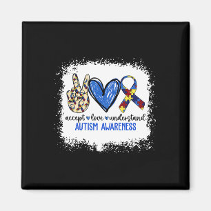 Imán Cinta de Paz Amor Conciencia del Autismo Acepta Am