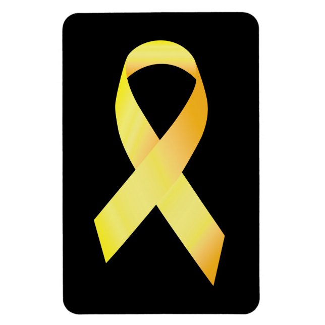 Imán Cinta de prevención del suicidio amarillo (Vertical)