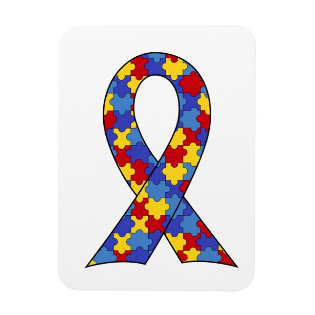 Imán Cinta de sensibilización sobre el autismo (Vertical)