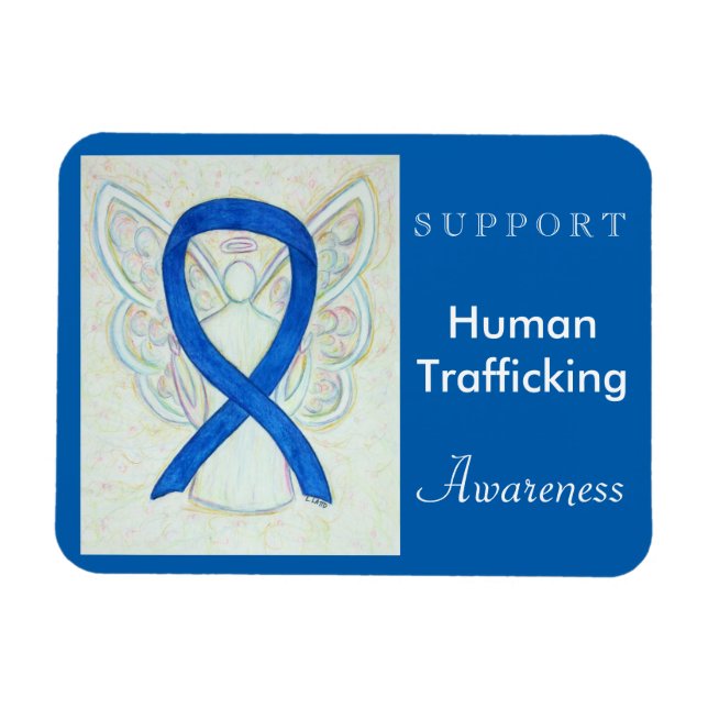 Imán Cinta de sensibilización sobre el tráfico humano Á (Horizontal)