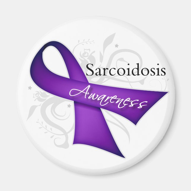 Imán Cinta de sensibilización sobre la sarcoidosis (Frente)
