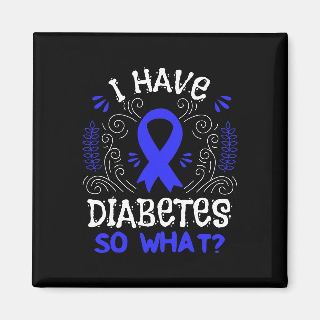 Imán Cinta De Sensibilización T1d Regalo Para Diabetes  (Frente)