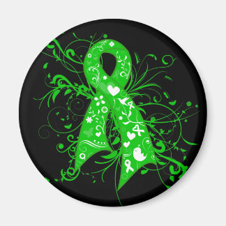 Imán Cinta de Swirls Floral de trastorno bipolar