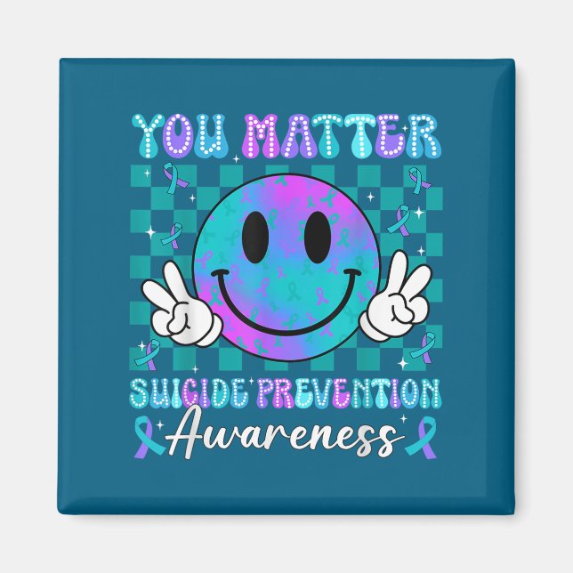 Imán Cinta de usted Prevención del Suicidio Conciencia  (Frente)