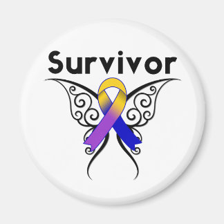 Imán Cinta del tatuaje de la mariposa del cáncer de vej