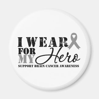 Imán Cinta gris del héroe del cáncer de cerebro