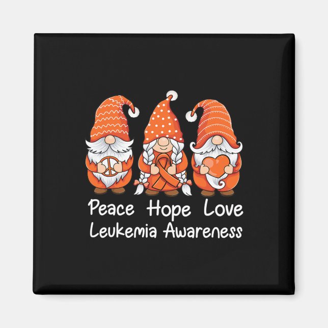 Imán Cinta naranja Gnomes apoya a sobreviviente de Leuc (Frente)